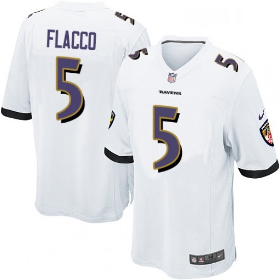Youth Nike Baltimore Ravens 5 Joe Flacco Game White NFL Jersey Youth Nike Baltimore Ravens 5 Joe Flacco Game White NFL Jersey