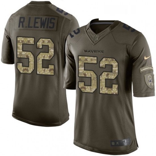 Youth Nike Baltimore Ravens 52 Ray Lewis Elite Green Salute to Service NFL Jersey Youth Nike Baltimore Ravens 52 Ray Lewis Elite Green Salute to Service NFL Jersey