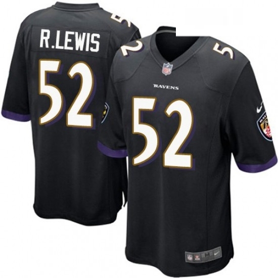Youth Nike Baltimore Ravens 52 Ray Lewis Game Black Alternate NFL Jersey Youth Nike Baltimore Ravens 52 Ray Lewis Game Black Alternate NFL Jersey