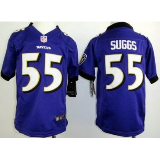 Youth Nike Baltimore Ravens #55 Terrell Suggs Purple Nike NFL Jerseys Youth Nike Baltimore Ravens #55 Terrell Suggs Purple Nike NFL Jerseys