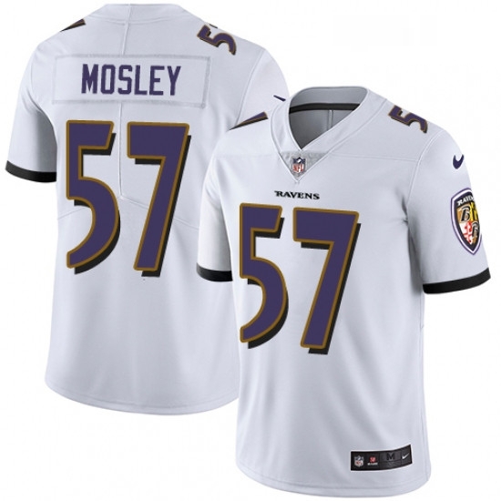 Youth Nike Baltimore Ravens 57 CJ Mosley Elite White NFL Jersey Youth Nike Baltimore Ravens 57 CJ Mosley Elite White NFL Jersey