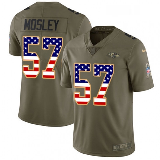 Youth Nike Baltimore Ravens 57 CJ Mosley Limited OliveUSA Flag Salute to Service NFL Jersey Youth Nike Baltimore Ravens 57 CJ Mosley Limited OliveUSA Flag Salute to Service NFL Jersey