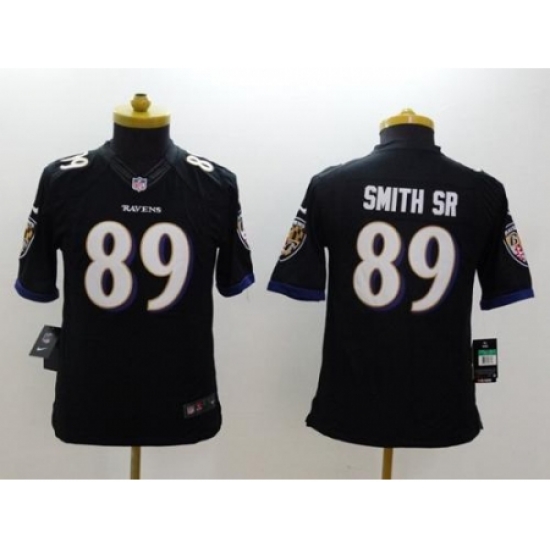 Youth Nike Baltimore Ravens 89 Steve Smith Sr Black Alternate Stitched NFL Limited Jersey Youth Nike Baltimore Ravens 89 Steve Smith Sr Black Alternate Stitched NFL Limited Jersey