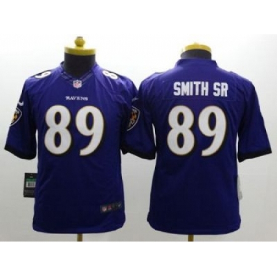 Youth Nike Ravens #89 Steve Smith Sr Purple Team Color Stitched NFL New Limited Jersey Youth Nike Ravens #89 Steve Smith Sr Purple Team Color Stitched NFL New Limited Jersey
