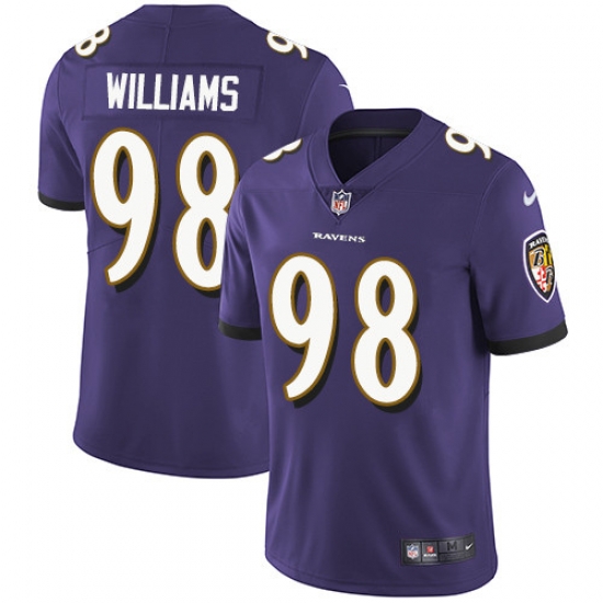 Youth Nike Ravens 98 Brandon Williams Purple Team Color Stitched NFL Vapor Untouchable Limited Jersey Youth Nike Ravens 98 Brandon Williams Purple Team Color Stitched NFL Vapor Untouchable Limited Jersey