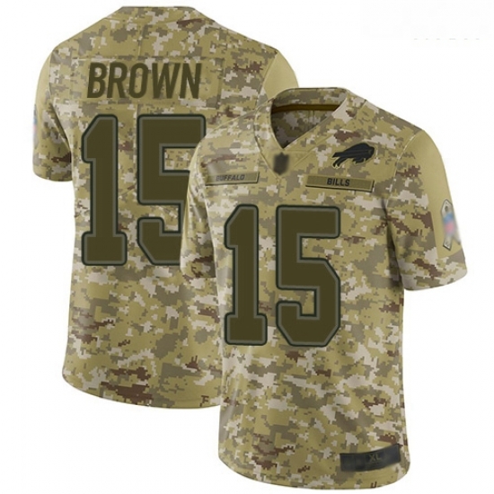 Bills 15 John Brown Camo Men Stitched Football Limited 2018 Salute To Service Jersey Bills 15 John Brown Camo Men Stitched Football Limited 2018 Salute To Service Jersey