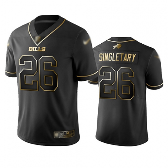 Bills 26 Devin Singletary Black Men Stitched Football Limited Golden Edition Jersey Bills 26 Devin Singletary Black Men Stitched Football Limited Golden Edition Jersey