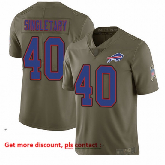 Bills 40 Devin Singletary Olive Men Stitched Football Limited 2017 Salute To Service Jersey Bills 40 Devin Singletary Olive Men Stitched Football Limited 2017 Salute To Service Jersey