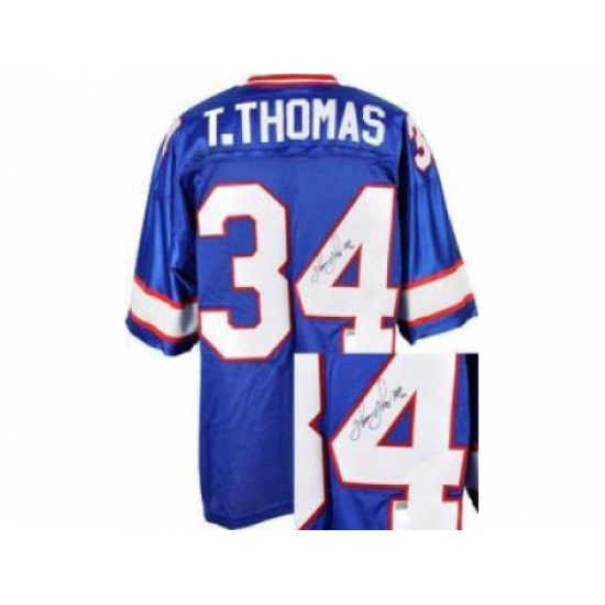 Buffalo Bills 34 Thurman Thomas Throwback M&N Signed NFL Jerseys Buffalo Bills 34 Thurman Thomas Throwback M&N Signed NFL Jerseys