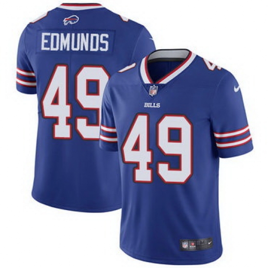 Men Bills 49 Tremaine Edmunds Royal Blue Team Color Stitched NFL Vapor Untouchable Limited Jersey Men Bills 49 Tremaine Edmunds Royal Blue Team Color Stitched NFL Vapor Untouchable Limited Jersey