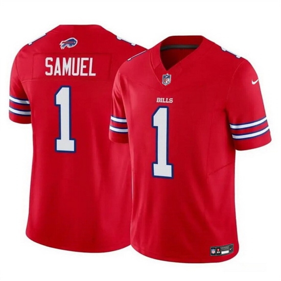 Men Buffalo Bills 1 Curtis Samuel Red 2023 F U S E Vapor Untouchable Limited Stitched Football Jersey Men Buffalo Bills 1 Curtis Samuel Red 2023 F U S E Vapor Untouchable Limited Stitched Football Jersey