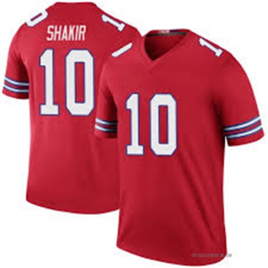 Men Buffalo Bills 10 Khalil Shakir Red Limited Jersey Men Buffalo Bills 10 Khalil Shakir Red Limited Jersey