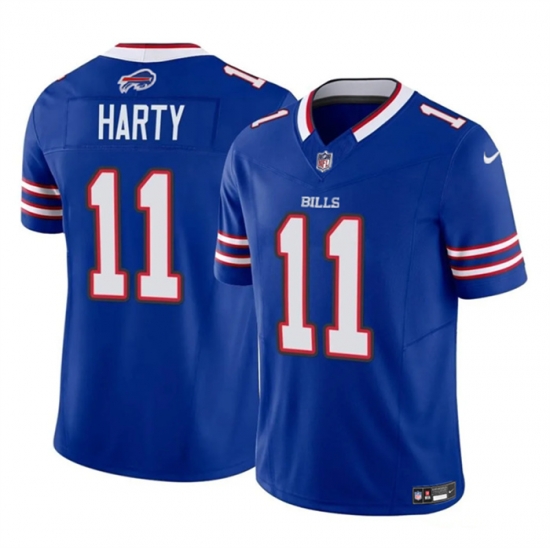 Men Buffalo Bills 11 Deonte Harty Blue 2023 F U S E Vapor Untouchable Limited Stitched Jersey Men Buffalo Bills 11 Deonte Harty Blue 2023 F U S E Vapor Untouchable Limited Stitched Jersey