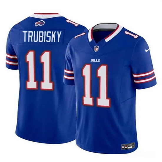Men Buffalo Bills 11 Mitch Trubisky Blue 2023 F U S E Vapor Untouchable Limited Stitched Football Jersey Men Buffalo Bills 11 Mitch Trubisky Blue 2023 F U S E Vapor Untouchable Limited Stitched Football Jersey