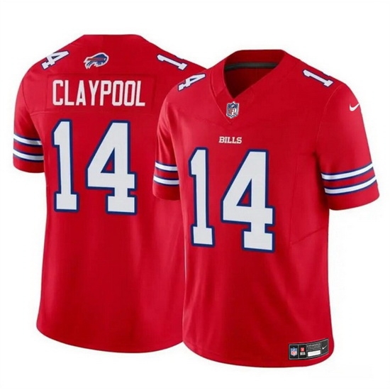 Men Buffalo Bills 14 Chase Claypool Red 2024 F U S E Vapor Untouchable Limited Stitched Football Jersey Men Buffalo Bills 14 Chase Claypool Red 2024 F U S E Vapor Untouchable Limited Stitched Football Jersey