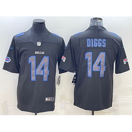 Men Buffalo Bills 14 Stefon Diggs Black 2018 Impact Limited Stitched Jersey Men Buffalo Bills 14 Stefon Diggs Black 2018 Impact Limited Stitched Jersey