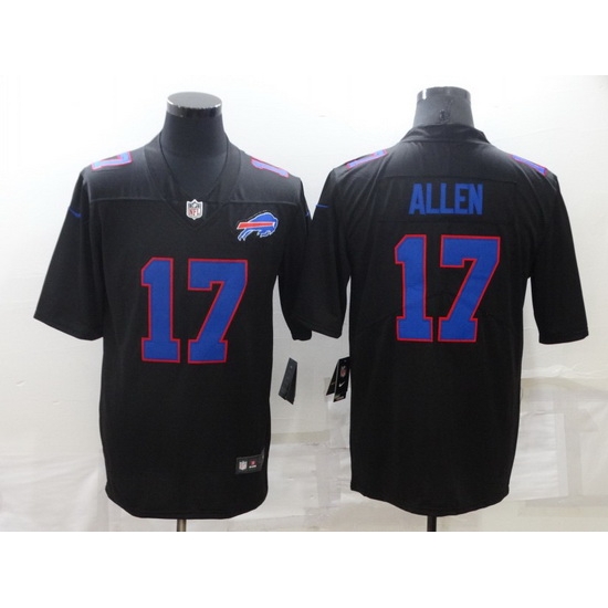 Men Buffalo Bills 17 Josh Allen Black Vapor Untouchable Limited Stitched Jersey Men Buffalo Bills 17 Josh Allen Black Vapor Untouchable Limited Stitched Jersey