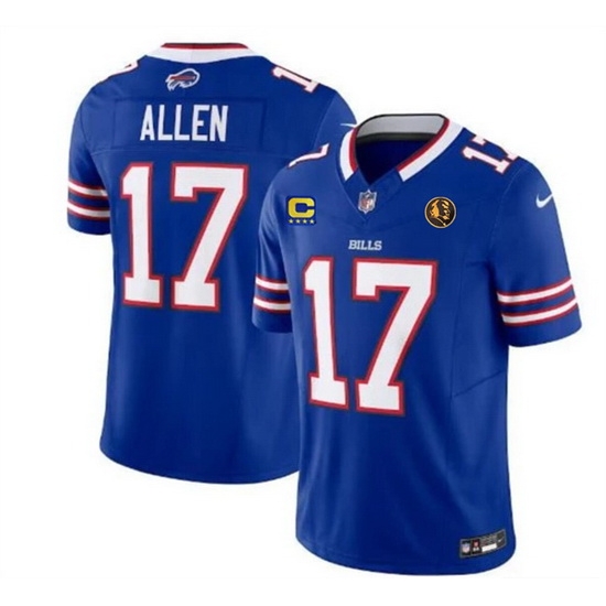 Men Buffalo Bills 17 Josh Allen Blue 2023 F U S E With 4 Star C Ptach And John Madden Patch Vapor Limited Stitched Football Jersey Men Buffalo Bills 17 Josh Allen Blue 2023 F U S E With 4 Star C Ptach And John Madden Patch Vapor Limited Stitched Football Jersey