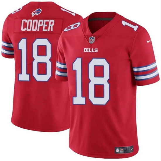 Men Buffalo Bills 18 Amari Cooper Red 2024 Vapor Untouchable Limited Stitched Football Jersey Men Buffalo Bills 18 Amari Cooper Red 2024 Vapor Untouchable Limited Stitched Football Jersey