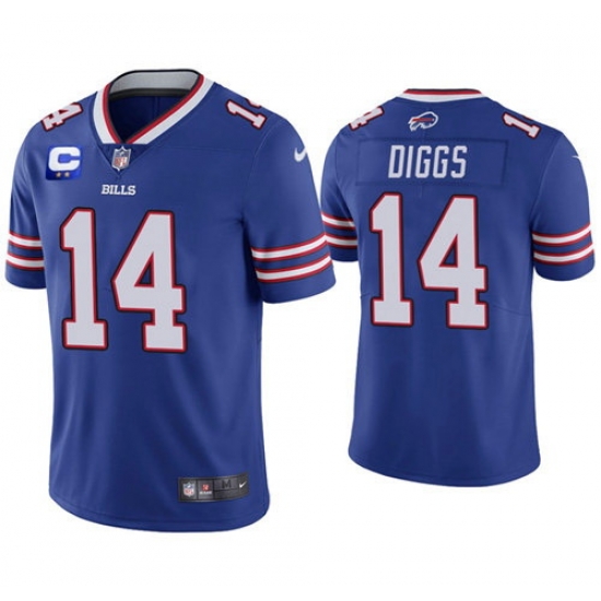 Men Buffalo Bills 2022 #14 Stefon Diggs Royal Blue With 2-star C Patch Vapor Untouchable Limited Stitched NFL Jersey Men Buffalo Bills 2022 #14 Stefon Diggs Royal Blue With 2-star C Patch Vapor Untouchable Limited Stitched NFL Jersey