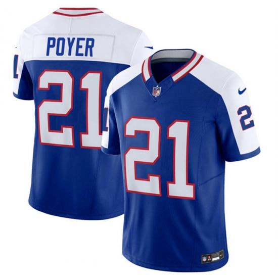 Men Buffalo Bills 21 Jordan Poyer Blue White 2023 F U S E Throwback Vapor Untouchable Limited Stitched Jersey Men Buffalo Bills 21 Jordan Poyer Blue White 2023 F U S E Throwback Vapor Untouchable Limited Stitched Jersey