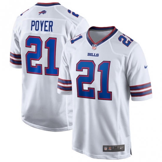 Men Buffalo Bills 21 Jordan Poyer White Stitched Game Jersey Men Buffalo Bills 21 Jordan Poyer White Stitched Game Jersey