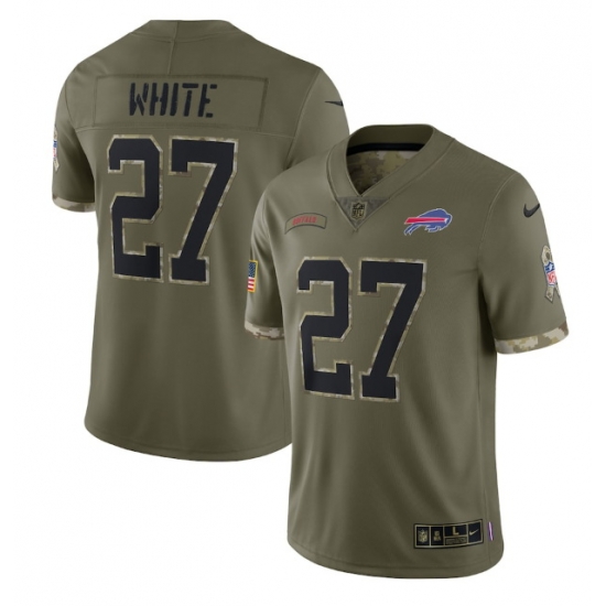 Men Buffalo Bills 27 Tre Davious White Olive 2022 Salute To Service Limited Stitched Jersey Men Buffalo Bills 27 Tre Davious White Olive 2022 Salute To Service Limited Stitched Jersey