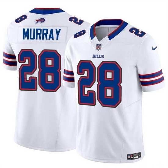 Men Buffalo Bills 28 Latavius Murray White 2023 F U S E Vapor Untouchable Limited Stitched Football Jersey Men Buffalo Bills 28 Latavius Murray White 2023 F U S E Vapor Untouchable Limited Stitched Football Jersey