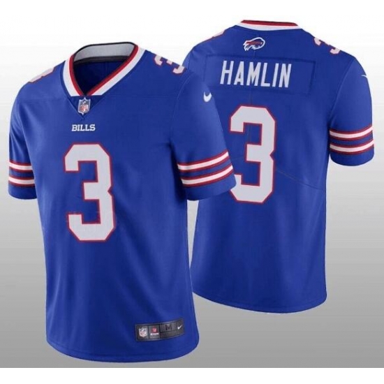 Men Buffalo Bills 3 Damar Hamlin Blue Vapor Untouchable Limited Stitched Jersey Men Buffalo Bills 3 Damar Hamlin Blue Vapor Untouchable Limited Stitched Jersey