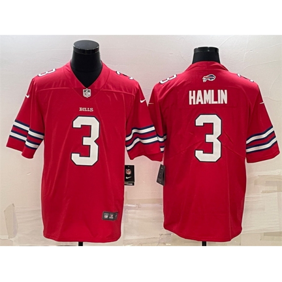 Men Buffalo Bills 3 Damar Hamlin Red Vapor Untouchable Limited Stitched Jersey Men Buffalo Bills 3 Damar Hamlin Red Vapor Untouchable Limited Stitched Jersey