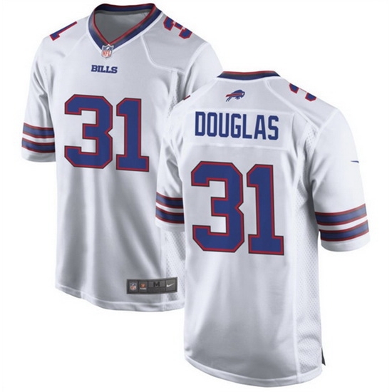Men Buffalo Bills 31 Rasul Douglas White Stitched Football Game Jersey Men Buffalo Bills 31 Rasul Douglas White Stitched Football Game Jersey