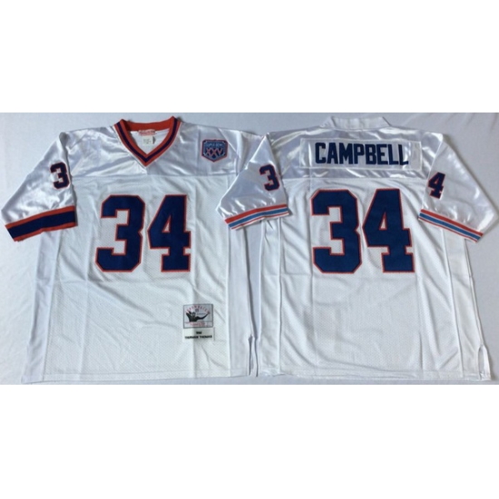 Men Buffalo Bills 34 Thurman Thomas White M&N Throwback Jersey Men Buffalo Bills 34 Thurman Thomas White M&N Throwback Jersey