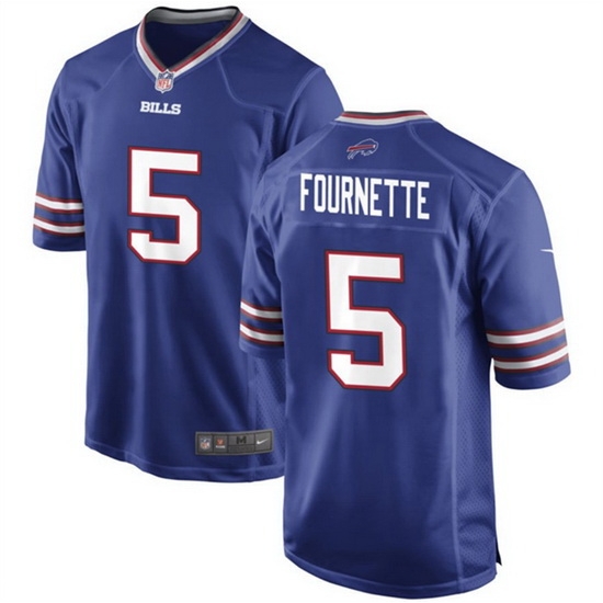 Men Buffalo Bills 5 Leonard Fournette Blue Stitched Football Game Jersey Men Buffalo Bills 5 Leonard Fournette Blue Stitched Football Game Jersey