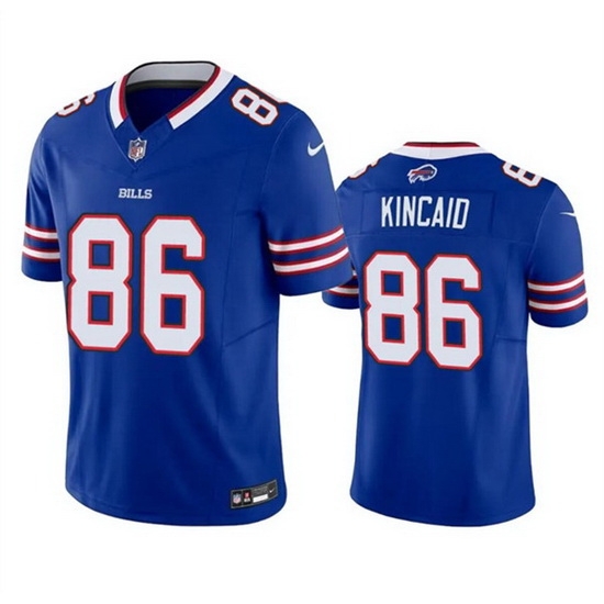 Men Buffalo Bills 86 Dalton Kincaid Blue 2023 F U S E Vapor Untouchable Limited Football Stitched Jersey Men Buffalo Bills 86 Dalton Kincaid Blue 2023 F U S E Vapor Untouchable Limited Football Stitched Jersey