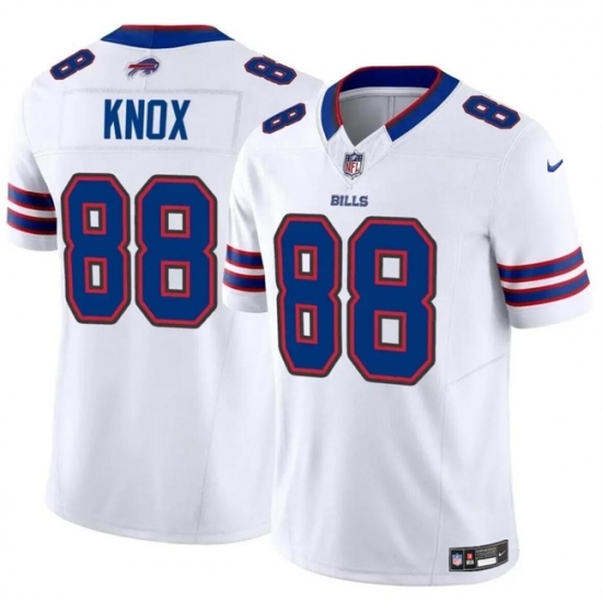 Men Buffalo Bills 88 Dawson Knox White 2024 F U S E Vapor Untouchable Limited Stitched Football Jersey Men Buffalo Bills 88 Dawson Knox White 2024 F U S E Vapor Untouchable Limited Stitched Football Jersey