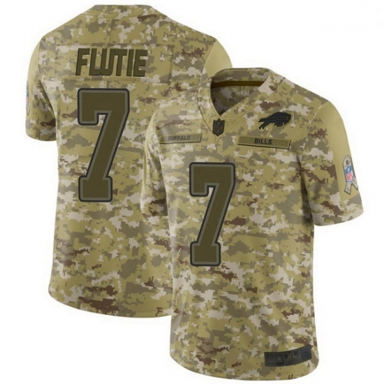 Men Buffalo Bills Doug Flutie Camo Limited 2018 Salute to Service Jersey Men Buffalo Bills Doug Flutie Camo Limited 2018 Salute to Service Jersey