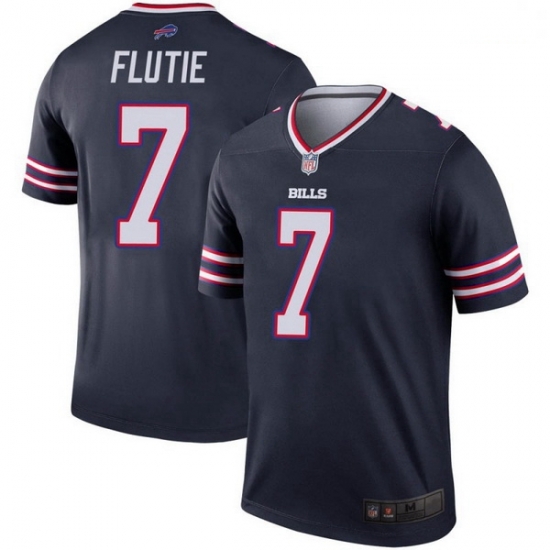 Men Buffalo Bills Doug Flutie Navy Legend Inverted Jersey Men Buffalo Bills Doug Flutie Navy Legend Inverted Jersey