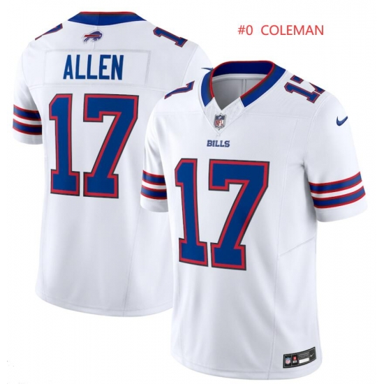 Men Keon Coleman Buffalo Bills Nike White Vapor Limited F U S E Jersey Royal Men Keon Coleman Buffalo Bills Nike White Vapor Limited F U S E Jersey Royal