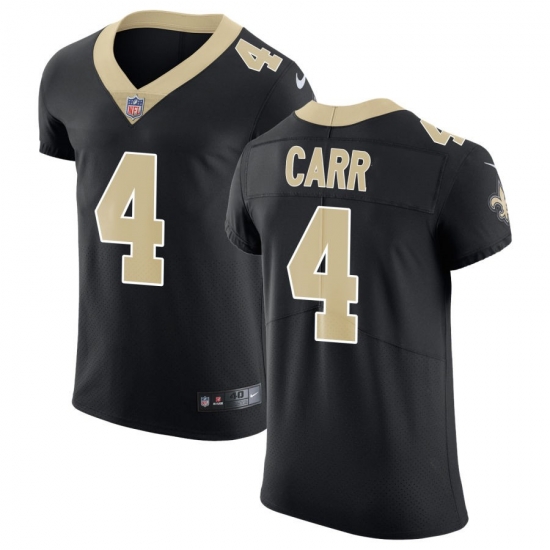 Men Saints 4 Derek Carr Black Team Color Men Stitched NFL Vapor Untouchable Elite Jersey Men Saints 4 Derek Carr Black Team Color Men Stitched NFL Vapor Untouchable Elite Jersey