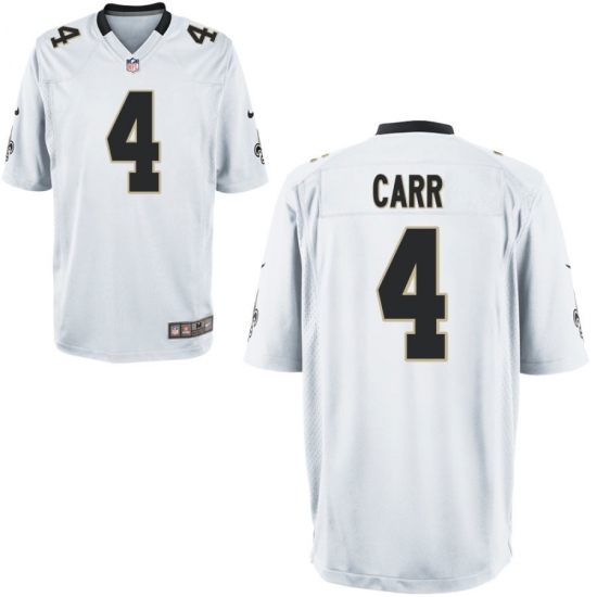 Men Saints 4 Derek Carr white Limited Stitched Jersey Men Saints 4 Derek Carr white Limited Stitched Jersey