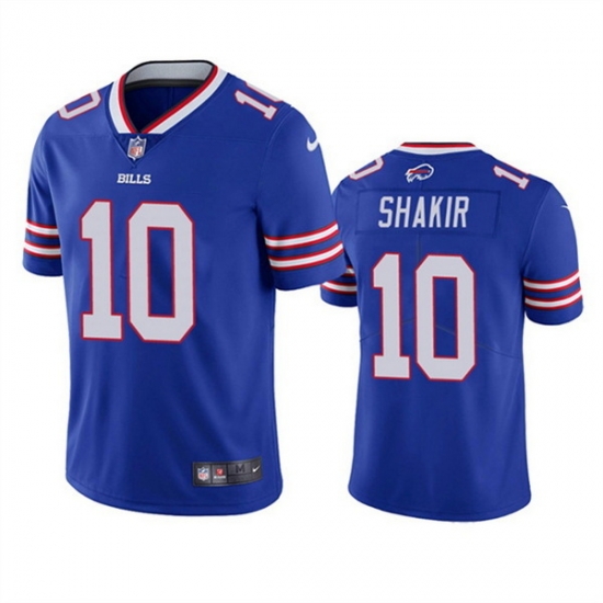 Men's Buffalo Bills #10 Khalil Shakir Blue Vapor Untouchable Limited Stitched Jersey Men's Buffalo Bills #10 Khalil Shakir Blue Vapor Untouchable Limited Stitched Jersey