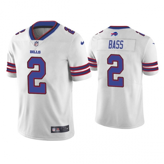 Men's Buffalo Bills #2 Tyler Bass White Vapor Untouchable Limited Stitched Jersey Men's Buffalo Bills #2 Tyler Bass White Vapor Untouchable Limited Stitched Jersey