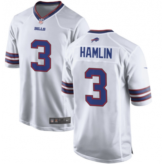 Men's Buffalo Bills #3 Damar Hamlin Nike white Player Jersey Men's Buffalo Bills #3 Damar Hamlin Nike white Player Jersey