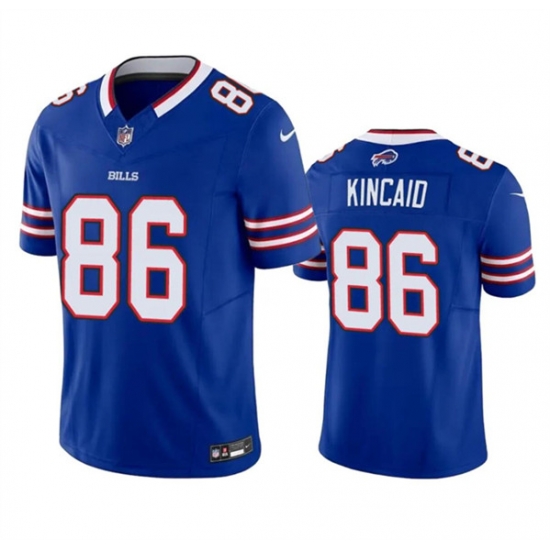 Men's Buffalo Bills #86 Dalton Kincaid Blue 2023 F.U.S.E. Vapor Untouchable Limited Football Stitched Jersey Men's Buffalo Bills #86 Dalton Kincaid Blue 2023 F.U.S.E. Vapor Untouchable Limited Football Stitched Jersey