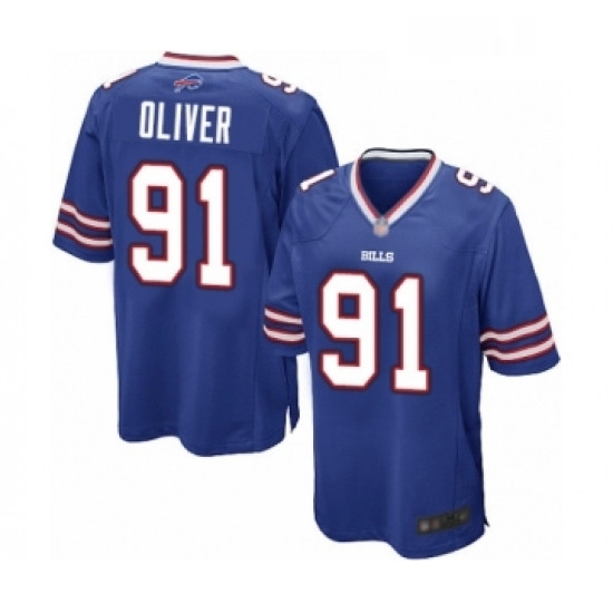 Mens Buffalo Bills 91 Ed Oliver Game Royal Blue Team Color Football Jersey Mens Buffalo Bills 91 Ed Oliver Game Royal Blue Team Color Football Jersey
