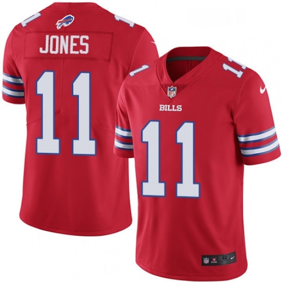 Mens Nike Buffalo Bills 11 Zay Jones Limited Red Rush Vapor Untouchable NFL Jersey Mens Nike Buffalo Bills 11 Zay Jones Limited Red Rush Vapor Untouchable NFL Jersey