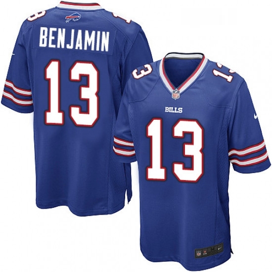 Mens Nike Buffalo Bills 13 Kelvin Benjamin Game Royal Blue Team Color NFL Jersey Mens Nike Buffalo Bills 13 Kelvin Benjamin Game Royal Blue Team Color NFL Jersey