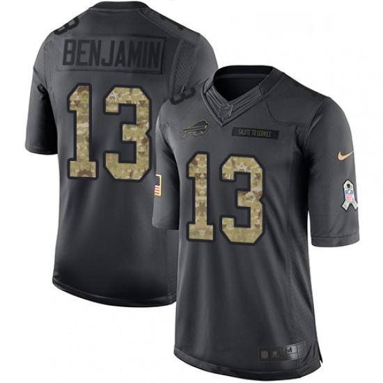 Mens Nike Buffalo Bills 13 Kelvin Benjamin Limited Black 2016 Salute to Service NFL Jersey Mens Nike Buffalo Bills 13 Kelvin Benjamin Limited Black 2016 Salute to Service NFL Jersey