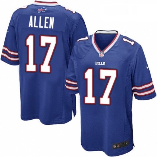 Mens Nike Buffalo Bills 17 Josh Allen Game Royal Blue Team Color NFL Jersey Mens Nike Buffalo Bills 17 Josh Allen Game Royal Blue Team Color NFL Jersey