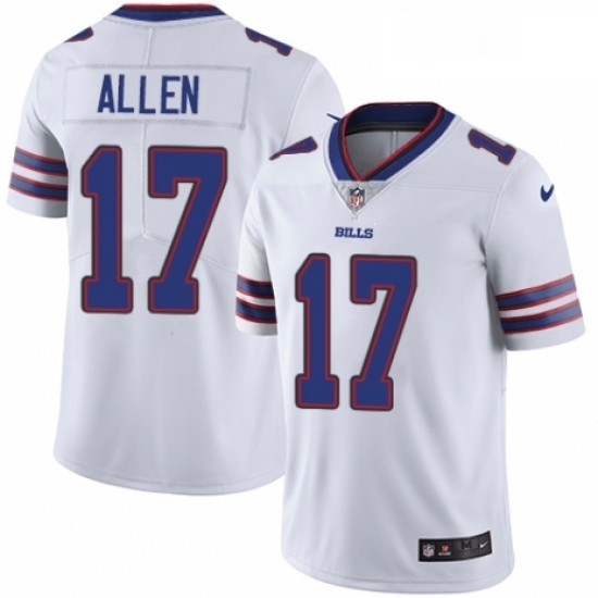 Mens Nike Buffalo Bills 17 Josh Allen White Vapor Untouchable Limited Player NFL Jersey Mens Nike Buffalo Bills 17 Josh Allen White Vapor Untouchable Limited Player NFL Jersey